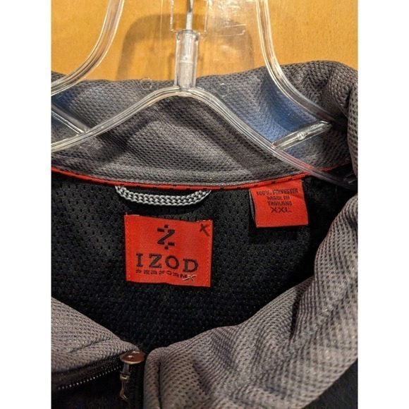 IZOD PerformX Men's Size XXL Black‎ 1/4 Zip Pullover jacket Long Sleeve fleece - Picture 3 of 3